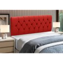 Ver imagem 5 de Cabeceira Baú de Cama Box Madeira Estofada Queen Size Madri:capuccino