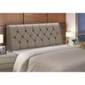 Cabeceira Baú de Cama Box Madeira Estofada Queen Size Madri:capuccino - 1