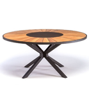 Ver imagem 3 de Conjunto de Mesa Jantar 1,80m Madeira 8 Cadeiras Praia Tela Sling Alumínio