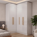 Ver imagem 2 de Guarda Roupas Modulado Closet de Canto 5 Portas Madrid