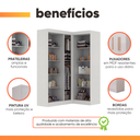 Ver mais imagens de Guarda Roupas Modulado Closet de Canto 5 Portas Madrid