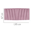 Ver imagem 2 de Painel Cabeceira Estofada Bélgica 195cm Cama Box King Corino Rosa Bebe- Mabe Magazine