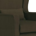 Ver imagem 4 de Poltrona Amamentação Balanço Aurora Suede Marrom - Lm Decor
