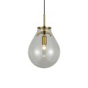 Ver imagem 1 de Pendente Caju Bronze Vidro Transparente 29cm 1E14 Bella