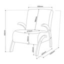 Ver imagem 3 de Poltrona Flower em Linho Cinza