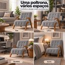 Ver imagem 6 de Poltrona Flower em Linho Cinza