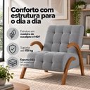 Ver imagem 5 de Poltrona Flower em Linho Cinza