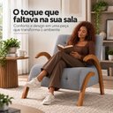 Ver imagem 4 de Poltrona Flower em Linho Cinza