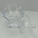Ver mais imagens de Potiche Decorativo de Cristal Transparente 24x17x17cm Tampa Enfeite Sala Mesa
