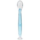 Ver imagem 1 de Colher de Silicone para Bebê 6m+ com Ventosa Treinamento Intrudução Alimentar Menino Azul