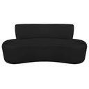 Ver imagem 4 de Kit Recamier Curvo Amsterdã 120cm e 2 Poltronas Amore Luxo Bouclé Cor Preto