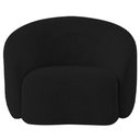 Ver imagem 6 de Kit Recamier Curvo Amsterdã 120cm e 2 Poltronas Amore Luxo Bouclé Cor Preto