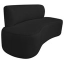 Ver imagem 3 de Kit Recamier Curvo Amsterdã 120cm e 2 Poltronas Amore Luxo Bouclé Cor Preto