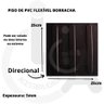 10 Pisos Tátil Direcional Preto Pvc 25x25 + 1 Cola 750g - 4