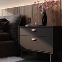 Ver imagem 3 de Puxador Concha Vivaro 222 - Rose Escovado - 64MM