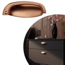 Ver imagem 1 de Puxador Concha Vivaro 222 - Rose Escovado - 64MM