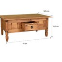 Ver imagem 3 de Mesa de Centro Madeira Maciça 95x50x44,5cm