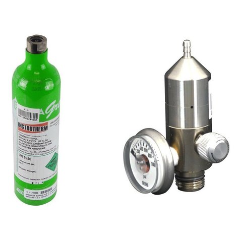 Kit Cilindro Calibração 4 Gases Modelo K-4 Regulador Pressão V-5 Utilizado Cilindro 4 Gases K-4
