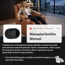 Ver imagem 3 de Poltrona do Papai Sala de Estar Austin Aquecimento Massagem Giratória Reclinável Manual Pu Caramelo