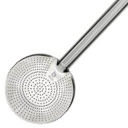 Bomba para Chimarrão Inox 23cm Mil Furos Rosca Anel Médio Sextavo Mate Escovinha - 3