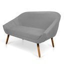 Ver imagem 6 de Namoradeira Suede Cinza Castanho