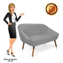 Ver imagem 4 de Namoradeira Suede Cinza Castanho