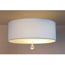 Ver imagem 2 de Luminária Plafon Com Cristal Cúpula Azul 40x15 2E27
