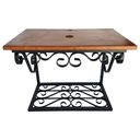 Ver imagem 7 de Bancada para Pia de Banheiro com Prateleira de Ferro Artesanal - Preto