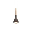 Ver imagem 1 de Lustre Pendente Astraled Tureis Pt-9135 Preto Dourado Led Bivolt