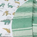 Ver imagem 6 de Kit Cobre Leito Colcha Joy Kids Solteiro Infantil 2 Peças Micropercal 200 Fios - Dino World - 100%