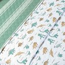 Ver imagem 5 de Kit Cobre Leito Colcha Joy Kids Solteiro Infantil 2 Peças Micropercal 200 Fios - Dino World - 100%