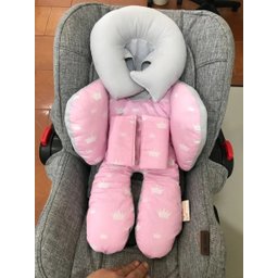Almofada Protetor Redutor De Bebê Conforto emma baby redutor bebe conforto Palace Rosa - 1