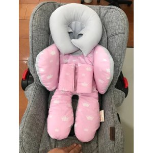 Almofada Protetor Redutor De Bebê Conforto emma baby redutor bebe conforto Palace Rosa