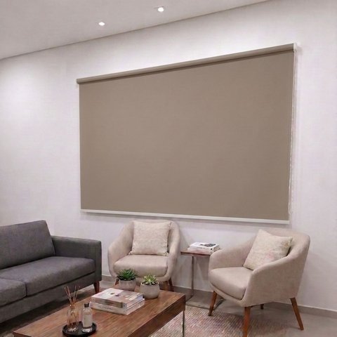 Persiana Rolo Blackout - 1,00 x 1,00 - Bege
