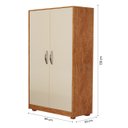 Ver imagem 5 de Guarda-roupa Compacto 2 Portas Pequeno Quarto Solteiro:nature