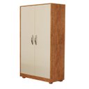 Ver imagem 1 de Guarda-roupa Compacto 2 Portas Pequeno Quarto Solteiro:nature