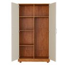 Ver imagem 3 de Guarda-roupa Compacto 2 Portas Pequeno Quarto Solteiro:nature