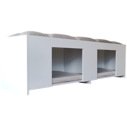 Recamier Pet Casinha Estofado Cama Box Mdf Branco Casal Capitonê Suede Liso Bege 137 X 40 X 37 - 5