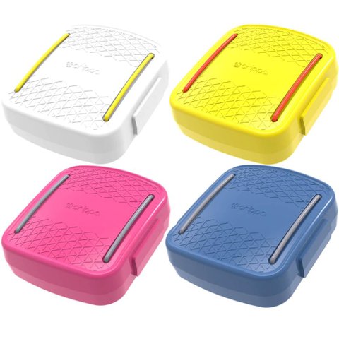 Kit 4 Porta Cotonetes para Viagem Cores Variadas Portátil com Elástico Interno Crippa
