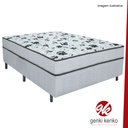 Ver imagem 2 de Cama Box Conjugada Casal Espuma Dupla Poliester (110kg - 138x188x56cm):branco