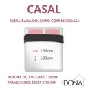 Ver imagem 4 de Roupa De Cama Casal 400 Fios 4 Peças Toque Acetinado 100% Macio Casa Dona