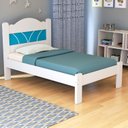 Ver imagem 5 de Cama de Solteiro 107,5cm x 94cm Alice Branco/Azul/Rosa