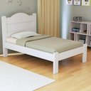 Ver imagem 1 de Cama de Solteiro 107,5cm x 94cm Alice Branco/Azul/Rosa