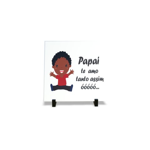 Porta Retrato Dia Dos Pais Decorativo em Azulejo Personalizados