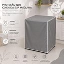 Ver imagem 7 de Capa Tanquinho Lisa Protetora Universal Anti Chuva Sol Lavadora Maquina Lavavel Protecao Poeira Resp