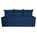 Ver imagem 6 de Sofá 3 Lugares Retrátil e Reclinável 2.00m Cama Inbox Smal com Bordado Pantográfico Suede Azul