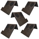Ver imagem 1 de Kit 05 Esteiras Bandejas Com Suporte Para Copos e Controle Para Sofá MDF Tabaco - Gran Belo