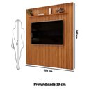 Ver imagem 4 de Painel Suspenso para TV Trento 223 Ripado Freijó - DJ Móveis