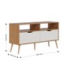 Rack Suspenso para Tv Ate 50 Polegadas Lisboa M-103 Freijo Off White Colibri Moveis - 7