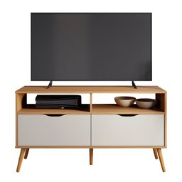 Rack Suspenso para Tv Ate 50 Polegadas Lisboa M-103 Freijo Off White Colibri Moveis - 2